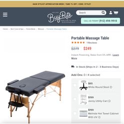 Massage Table Or Lash Table Or Tattoo 