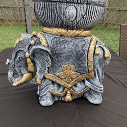 Large Elephant Planter Statue