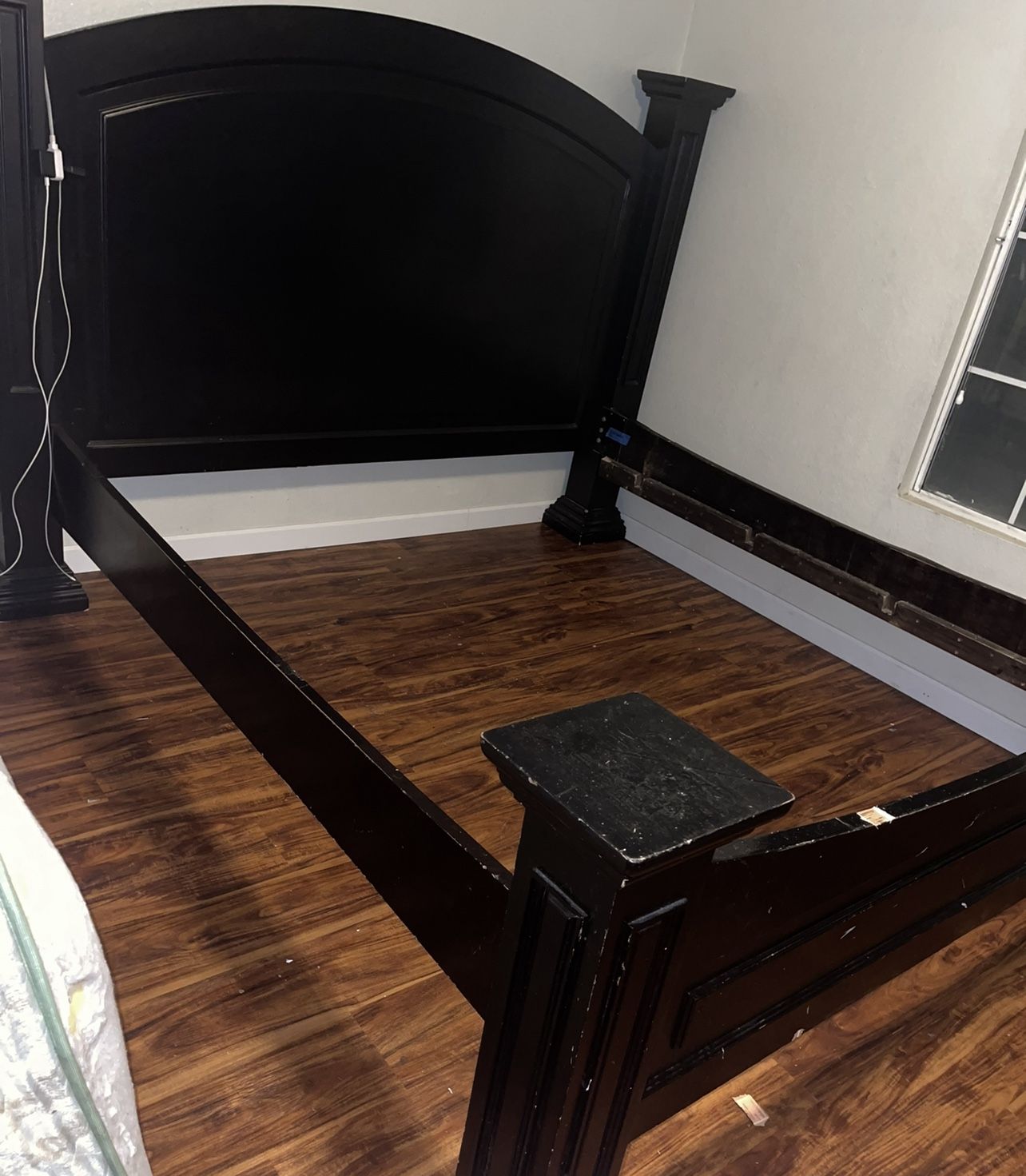 Queen size, wood bed frame