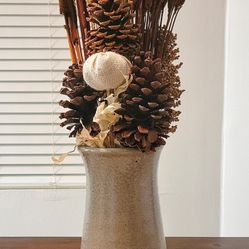 Home DECOR: Beautiful Rustic Harvest Bouquet With Vase