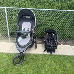 Graco jogger stroller with car seat  