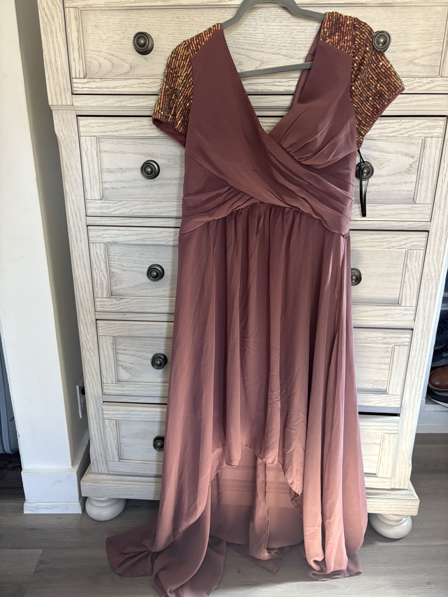 Dusty Pink Formal Dress