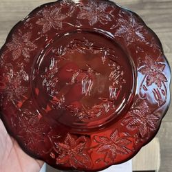 Platos Burgundy Hermosos Fantasía Exclusivos Princess House -$65 Set D 4