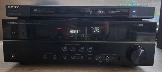 Yamaha Natural sound Reciever W/Sony Dvd/CD player