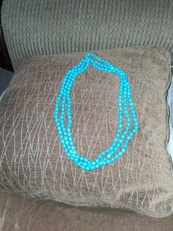 Turquoise Beads Knotted