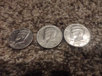 3 Half Dollars 