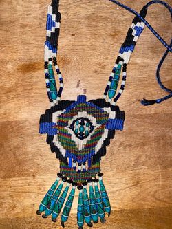 Woven + Beaded Necklace
