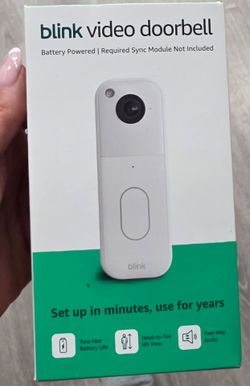 Blink Video Doorbell (New Sealed) – Battery Powered