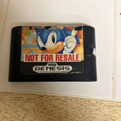Sonic the Hedgehog - Sega Genesis (TESTED WORKING)