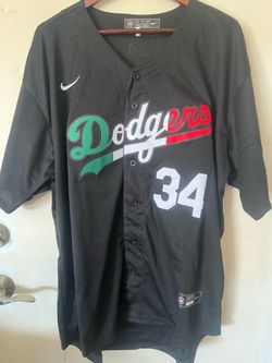 Fernando Valenzuela #34 Dodgers New black Jersey Mexico edition 🇲🇽  Size XXL