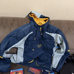 fox racing winter hoodie vintage