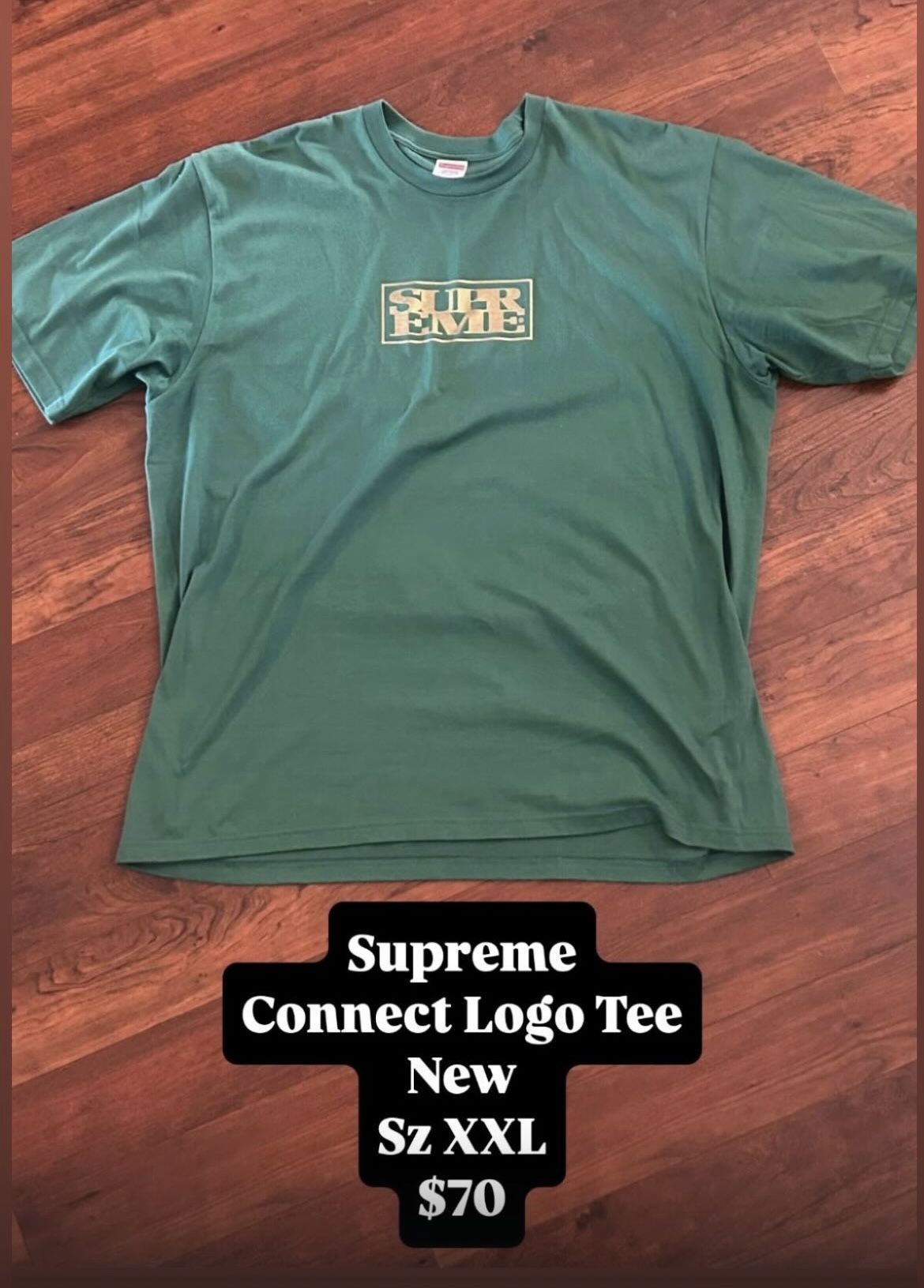 Supreme Green Connect Logo Tee New Size XXL