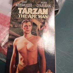 Vintage Tarzan The Ape Man In Black And White VHS Tape