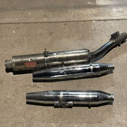 lot of 3 Exhaust Harley Davidson 2008-17 Dyna & 01-06 HONDA CBR600F4I CBR 600 F4I 