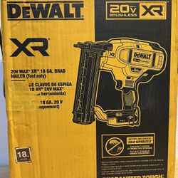 20V MAX XR Lithium-Ion Electric Cordless 18-Gauge Brad Nailer ‼️Tool Only‼️NO BATTERY - NO CHARGER