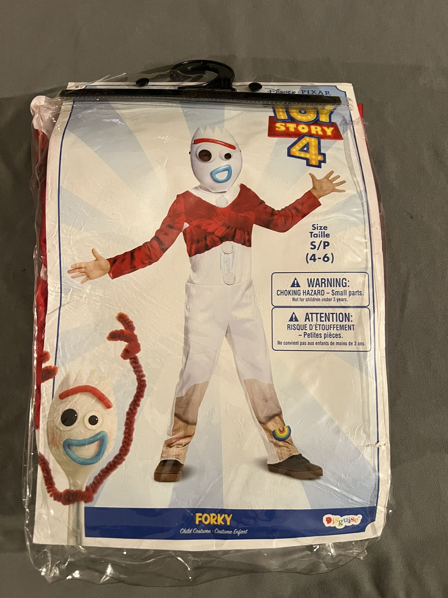 Toy Story 4 Kids Forky Costume/Cosplay (New)