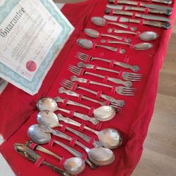 Antique Vintage Silverware set WM Rogers