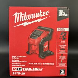 Milwaukee M12 12-Volt Lithium-Ion Cordless Electric Portable Inflator 
