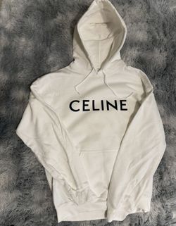 WHITE CELINE HOODIE SIZE MEDIUM MEN