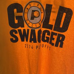 NBA Indiana Pacers Gold Swagger Playoffs Tee. 2014 Nice