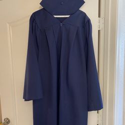 Navy Graduation Cap And Gown 