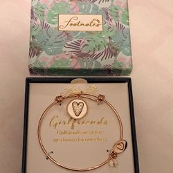 Girls OR Women's Bracelet Gold Girlfriends Footnotes NEW!