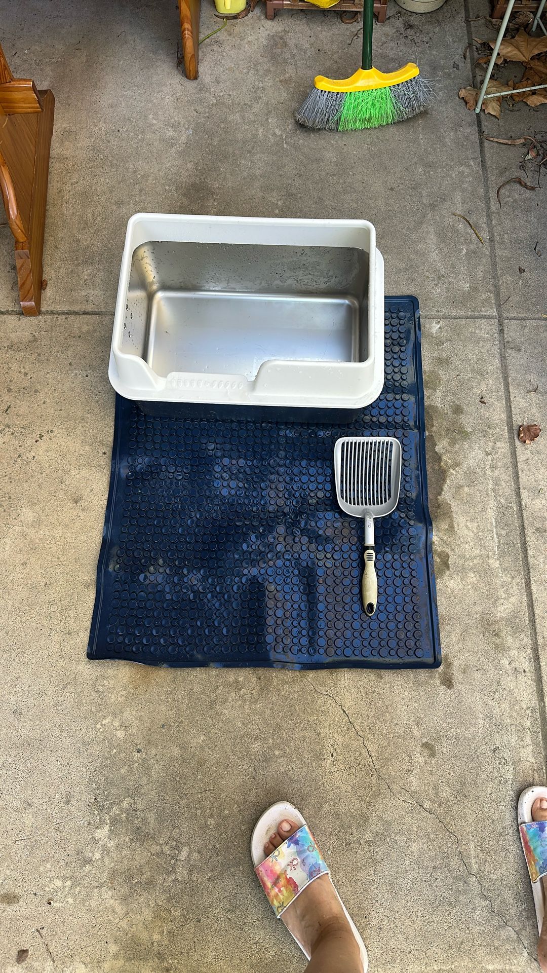 Steel litter Box, Mat And Scooper