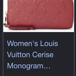 Red LV Wallet 