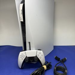 Sony PlayStation PS5 Digital Edition Console With Controller and Wires