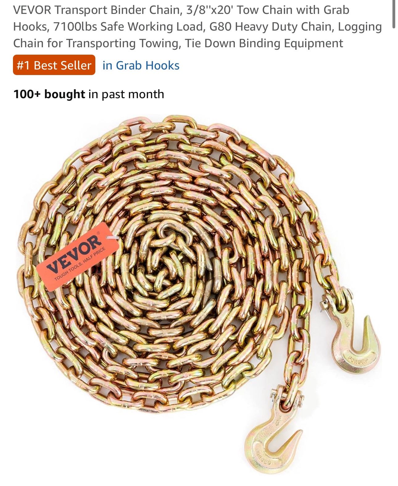 Transport Binder Chain,