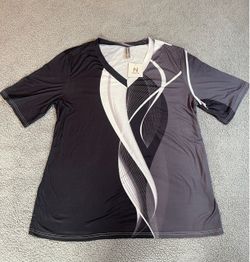 Noracora black and white dress with a unique design size 2XL #dress #unique 7