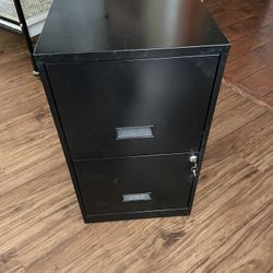 Two Drawer File Cabinet Great Condition With Key