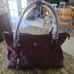 Maroon Vanessa Williams Laptop/Tote Bag.