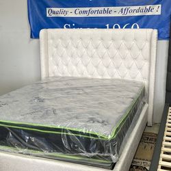 New Queen Size Bed And Pillow Top Mattres Free Delivery 🚚 