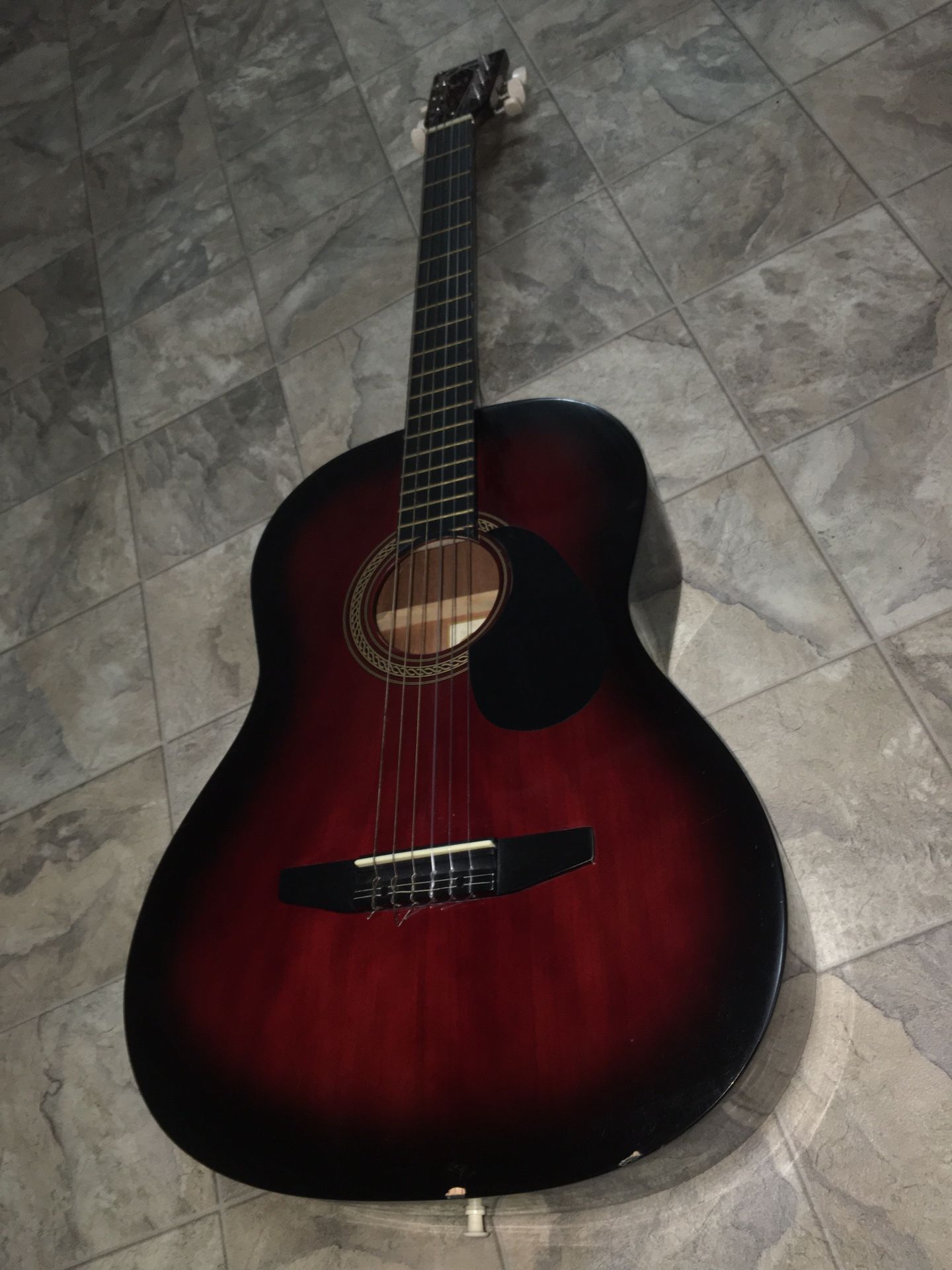 Guitar red acoustic