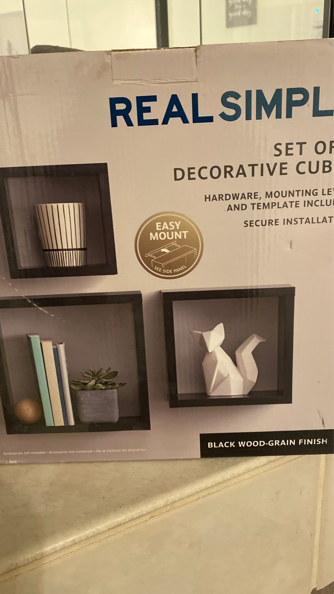 Wall Shelves - Set of 3 decorative cubes