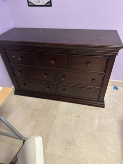 Wood Dresser With Drawers 