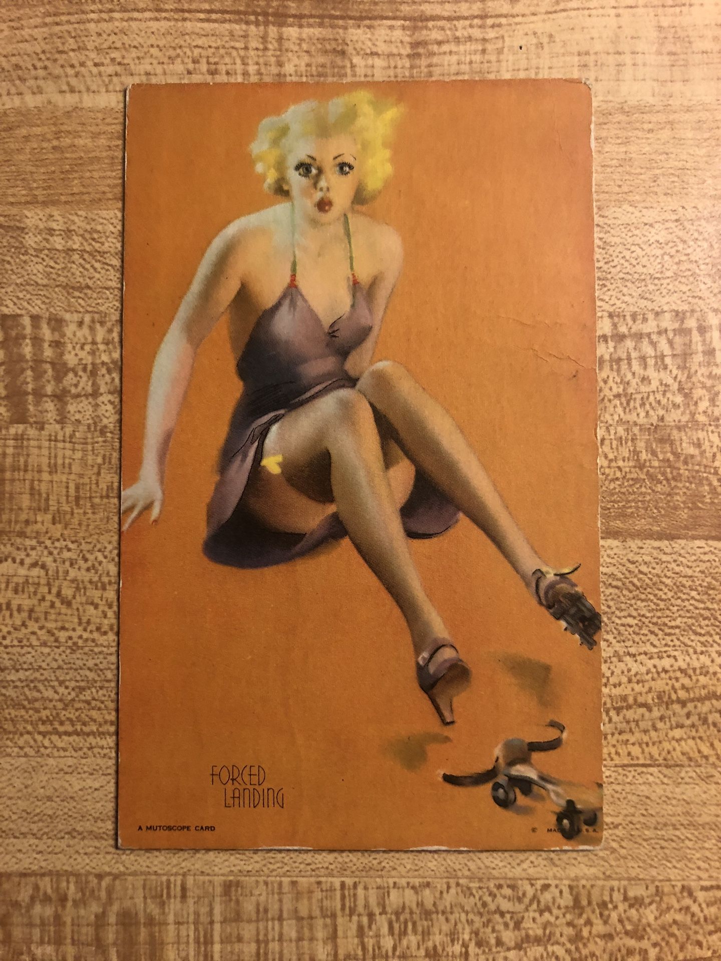 Vintage/Antique Risqué Pin Up Girl 1940s Used Postcard GC 3.5 x 5.5 USA