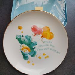 Care Bears "Wish Bear" Dreams 1984 Collector Plate American Greetings 