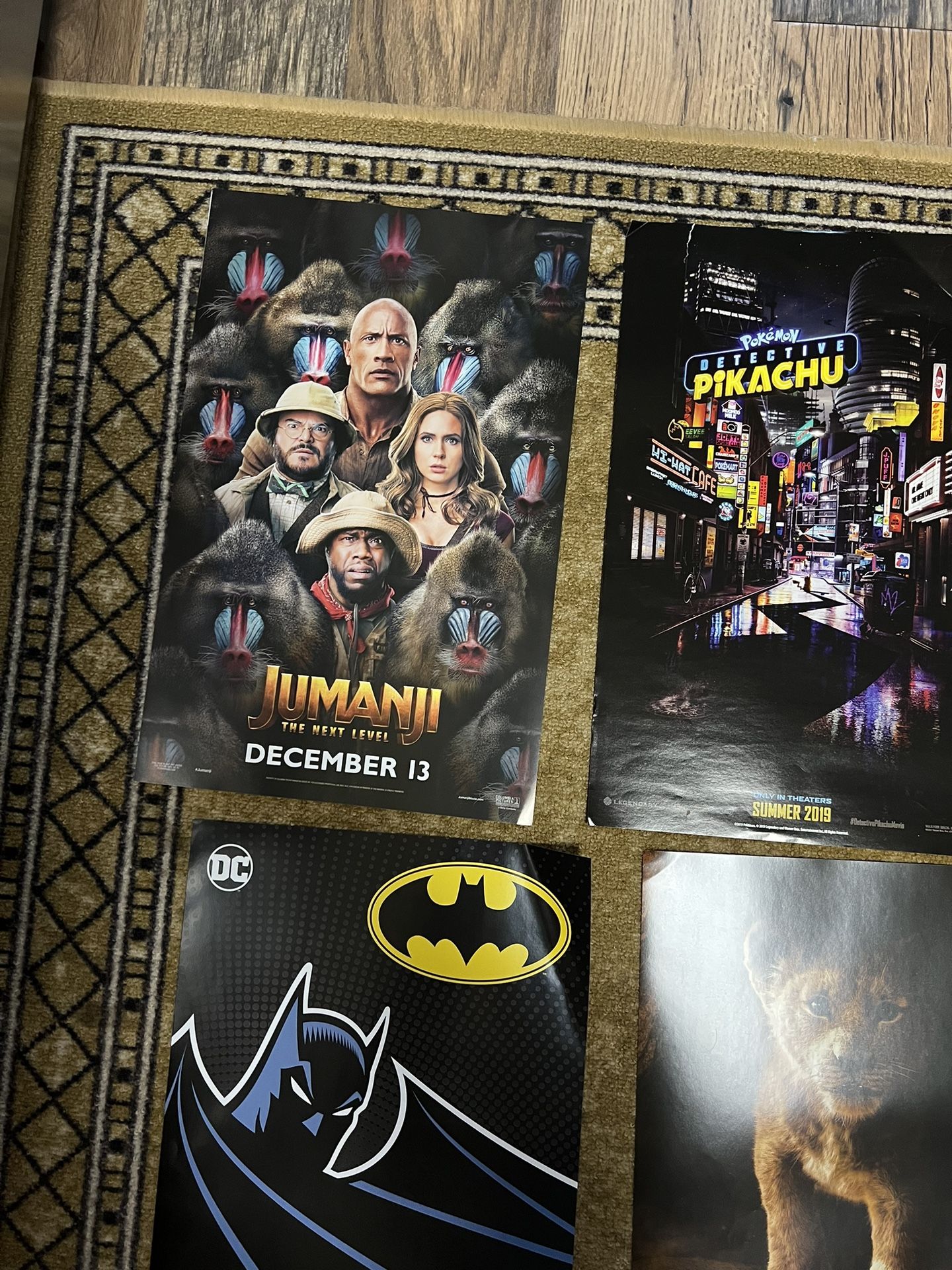 4 Promotional Collectible Movie Posters Memorbelia