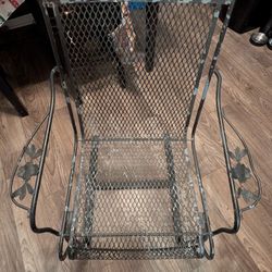 vintage wrought iron patio Chair