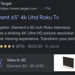 65 Inch Element TV