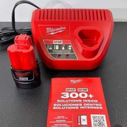 Milwaukee New M12 Charger More Battery 2.0