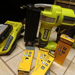 Ryobi 18 Gage. Battery Operated Finish Gun 