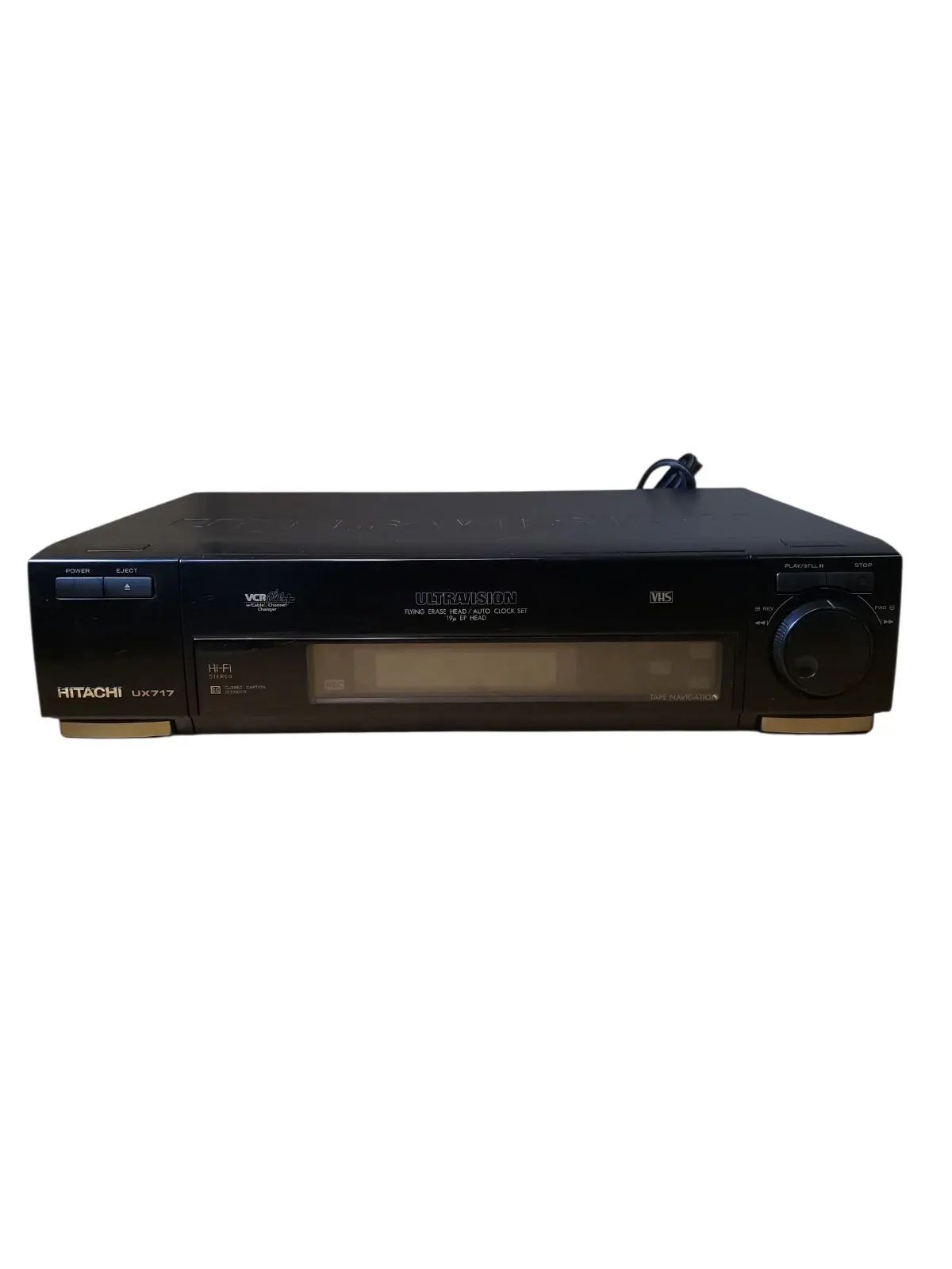 HITACHI ULTRAVISION VT-UX717A 4-HEAD VHS VCR RECORDER