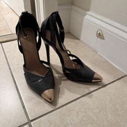 Professional Gold Pointed Heels