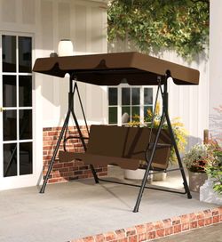 Patio Swing Chair With Canopy, Weather-Resistant Glider With Removal Cushion, For Outdoor Backyard.
Adjustable tilt canopy, up to 500lbs
2 in 1 conve