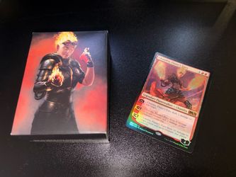 CASH/TRADE MTG Chandra Foil Card + Deck Box