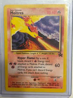 Moltres promo Pokemon card
