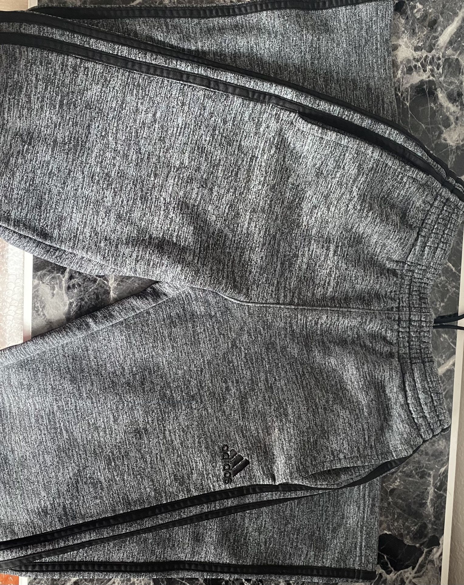 Grey Adidas Sweatpants Kids Size Large